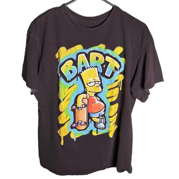 Vintage Bart Simpson Graffiti Style T Shirt - Picture 1 of 1